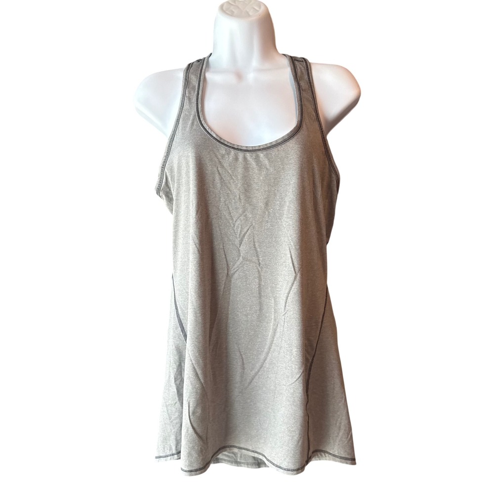 Athleta Gray Racerback Athletic Tank Top Size Medium
